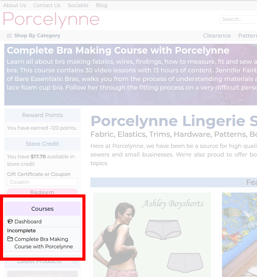 Porcelynne Online Courses Have Moved - Porcelynne Lingerie Supplies